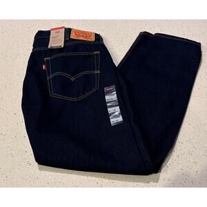 NEW Levis 512 Slim Taper Fit 38x30 (actual 29.5) Dark Wash Denim Blue Jeans